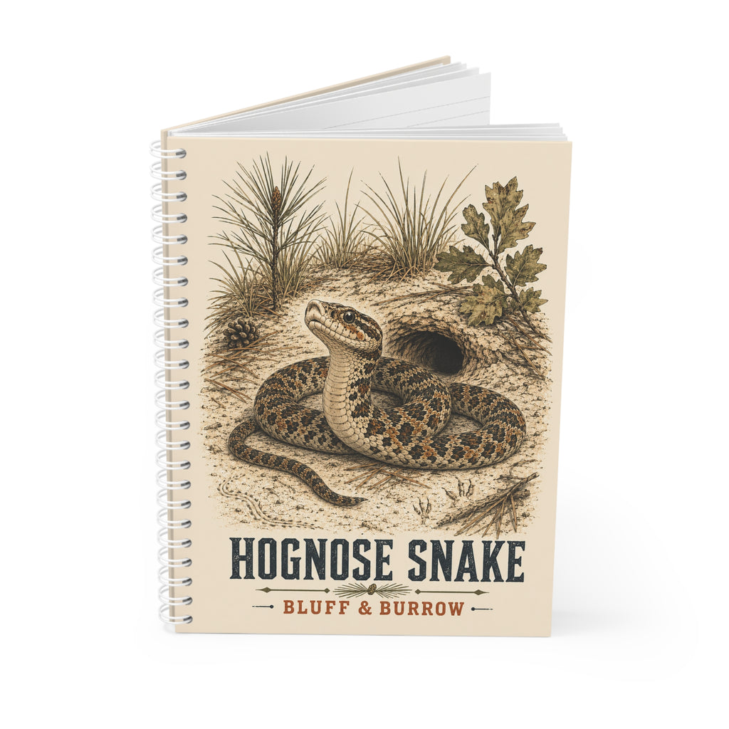 Hognose Snake Spiral Notebook — Vintage Nature Field Journal