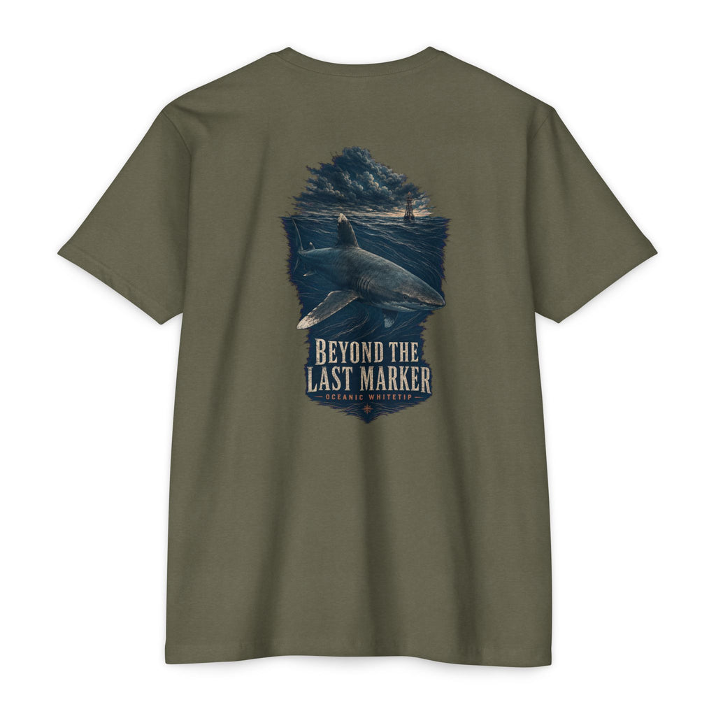 Shark Graphic T‑Shirt — "Beyond the Last Marker" Ocean Adventure Tee