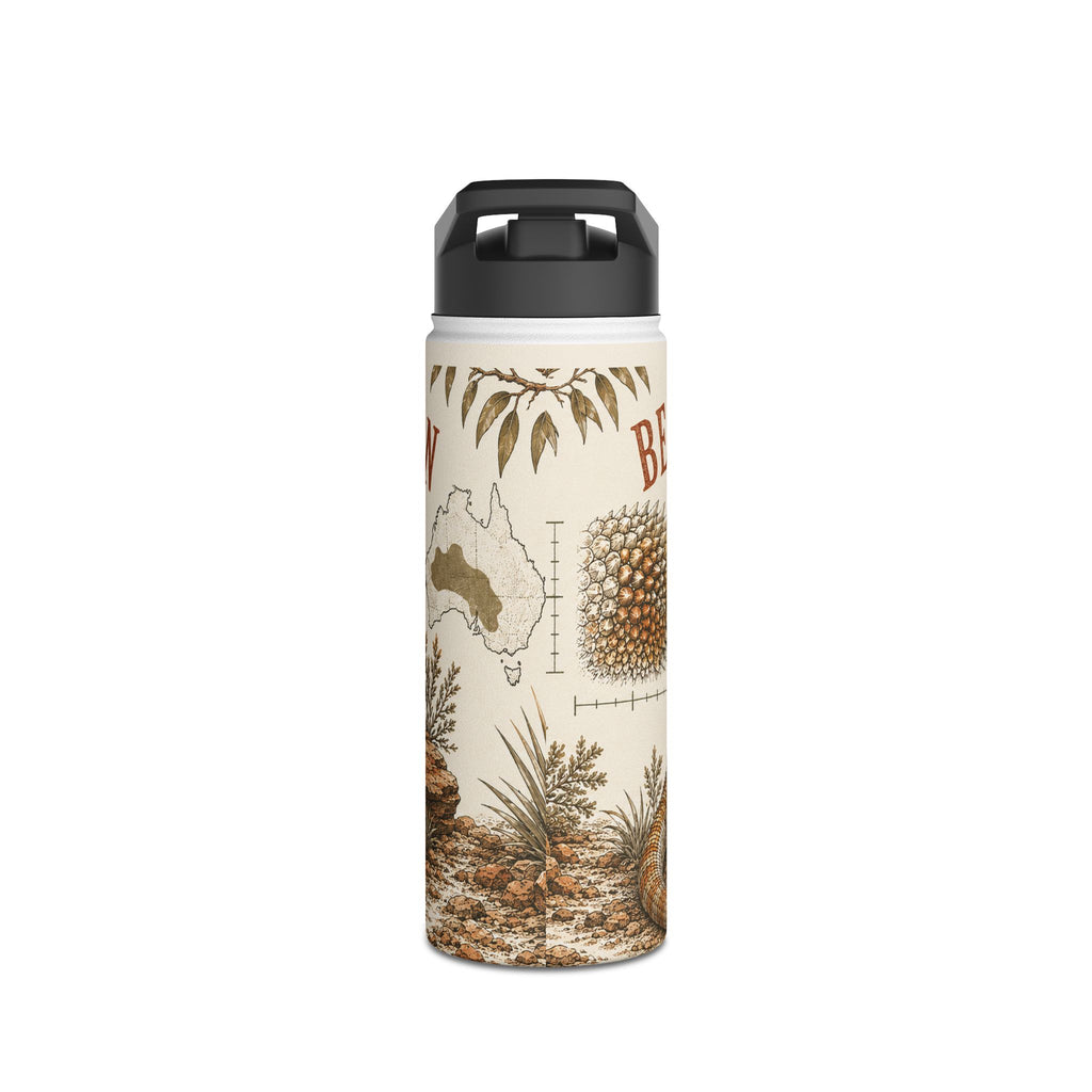 Bearded Dragon Field Study Stainless Steel Water Bottle