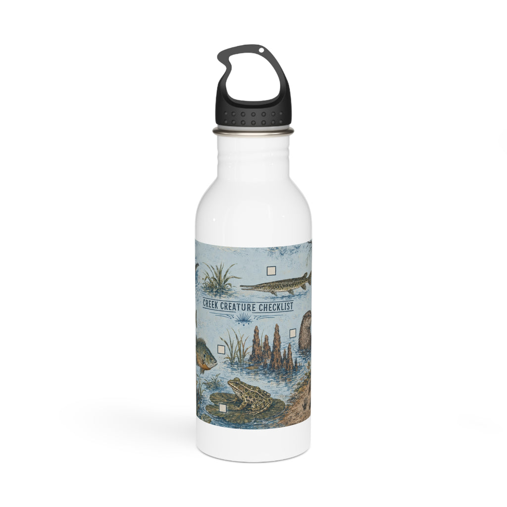 Creek Creature Checklist Youth Water Bottle