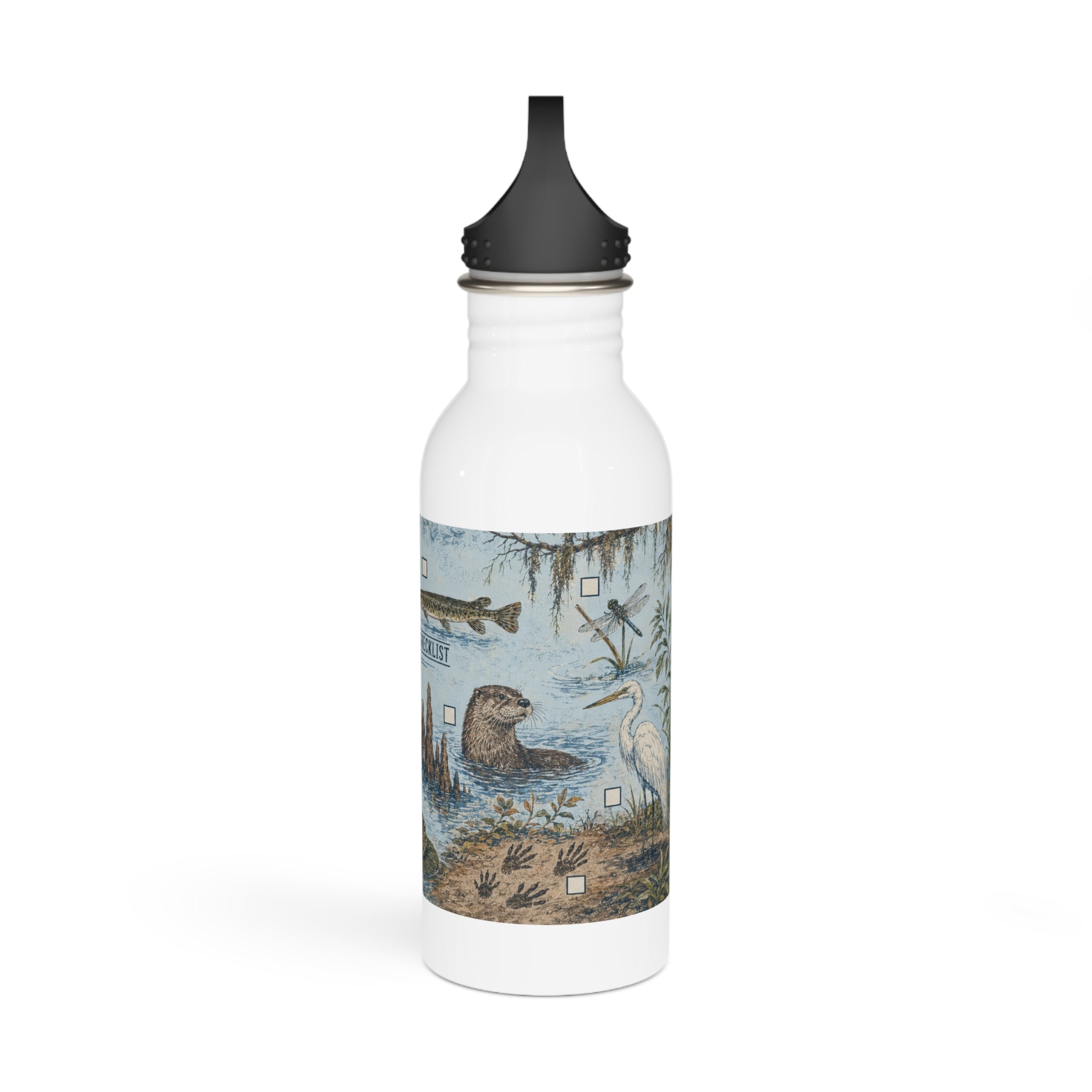 Creek Creature Checklist Youth Water Bottle