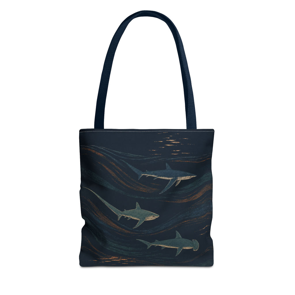 Night School All-Over-Print Shark Tote Bag