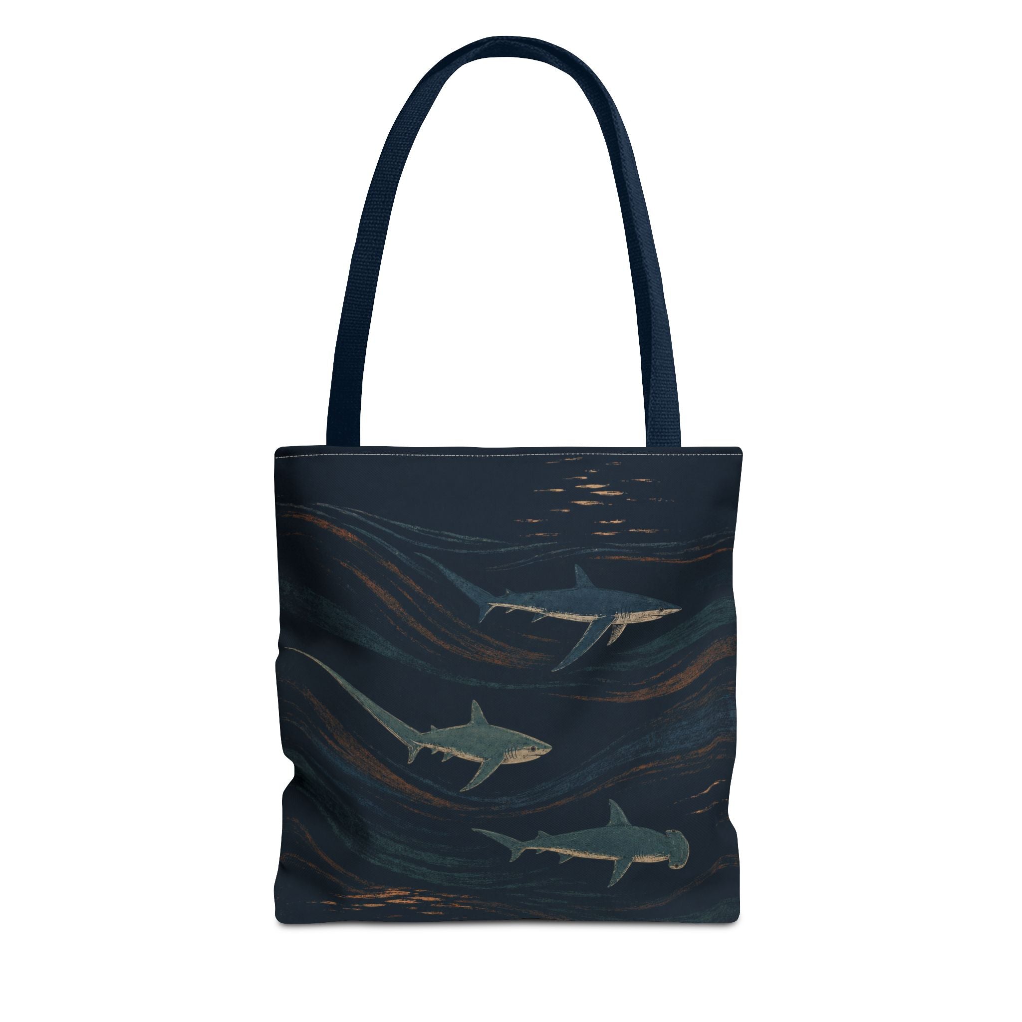 Night School All-Over-Print Shark Tote Bag