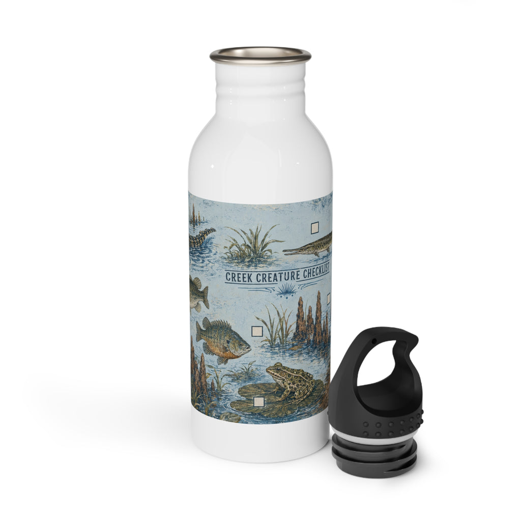 Creek Creature Checklist Youth Water Bottle
