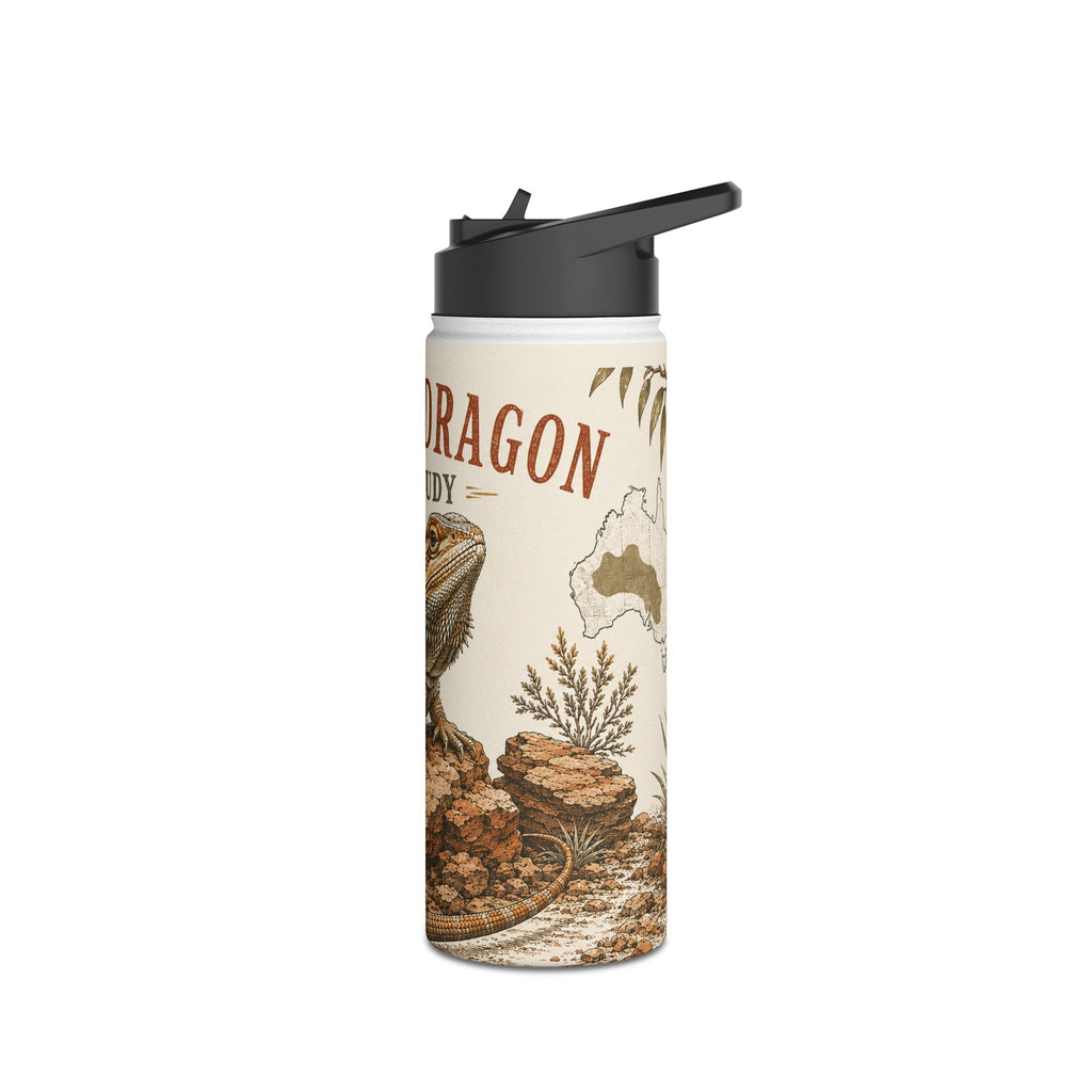 Bearded Dragon Field Study Stainless Steel Water Bottle