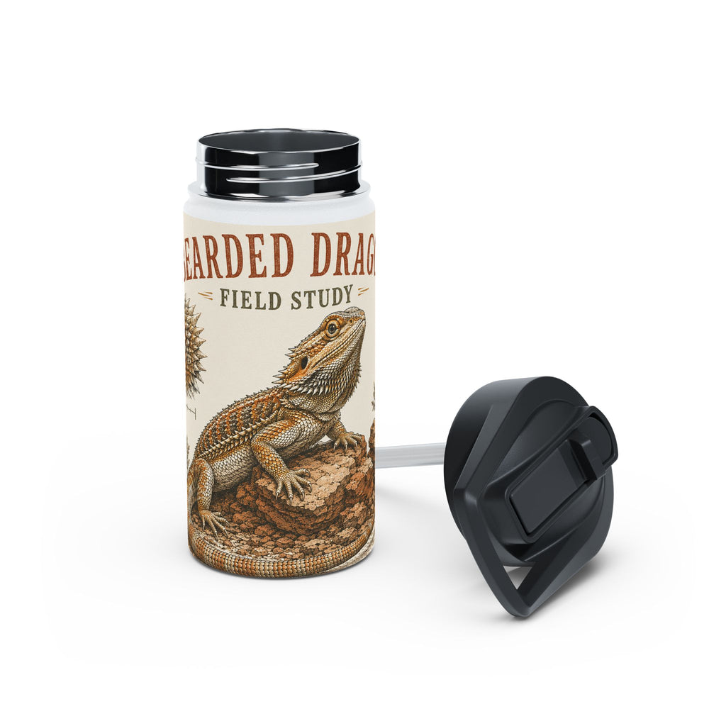 Bearded Dragon Field Study Stainless Steel Water Bottle