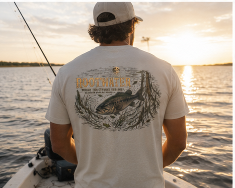 Rootwater Bass Men’s Back Graphic Tee