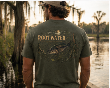 Rootwater Bass Men’s Back Graphic Tee
