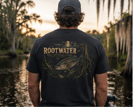 Rootwater Bass Men’s Back Graphic Tee