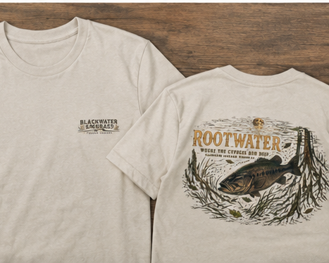 Rootwater Bass Men’s Back Graphic Tee