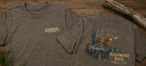 Blackwater Buck Men’s Back Graphic Tee