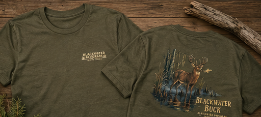 Blackwater Buck Men’s Back Graphic Tee