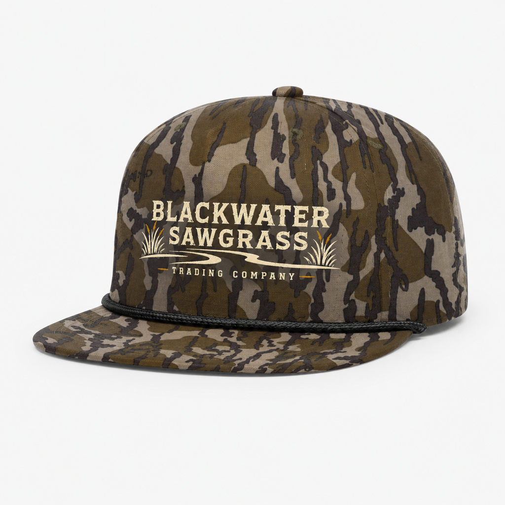 Blackwater Sawgrass Snapback Hat — Vintage Outdoors Fishing Cap