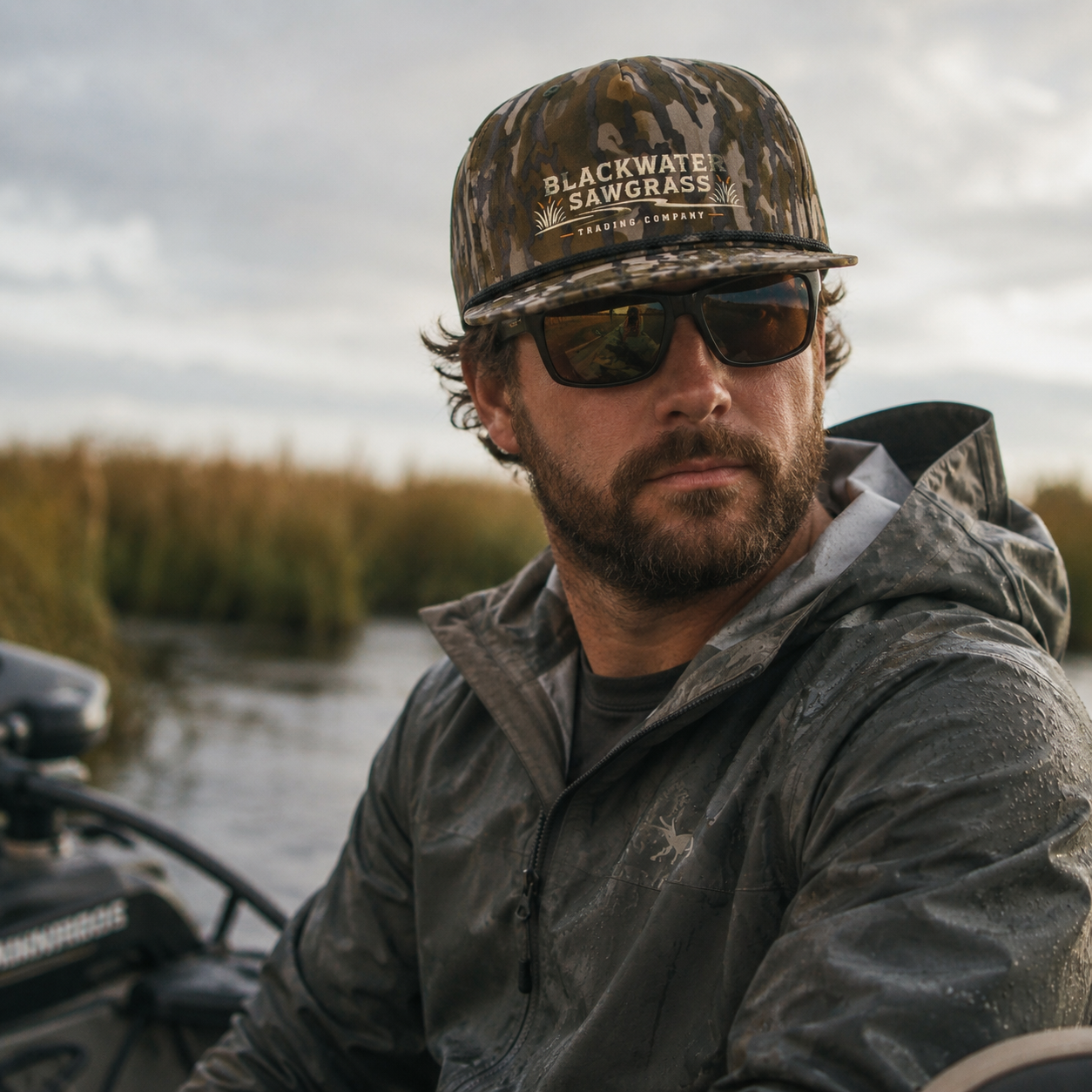 Blackwater Sawgrass Snapback Hat — Vintage Outdoors Fishing Cap