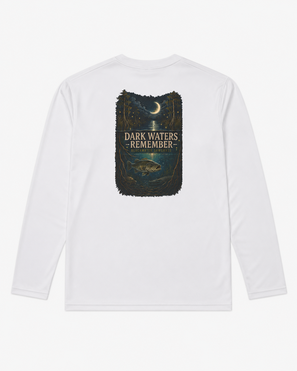 Dark Waters Youth Long Sleeve Tee | Nature Graphic
