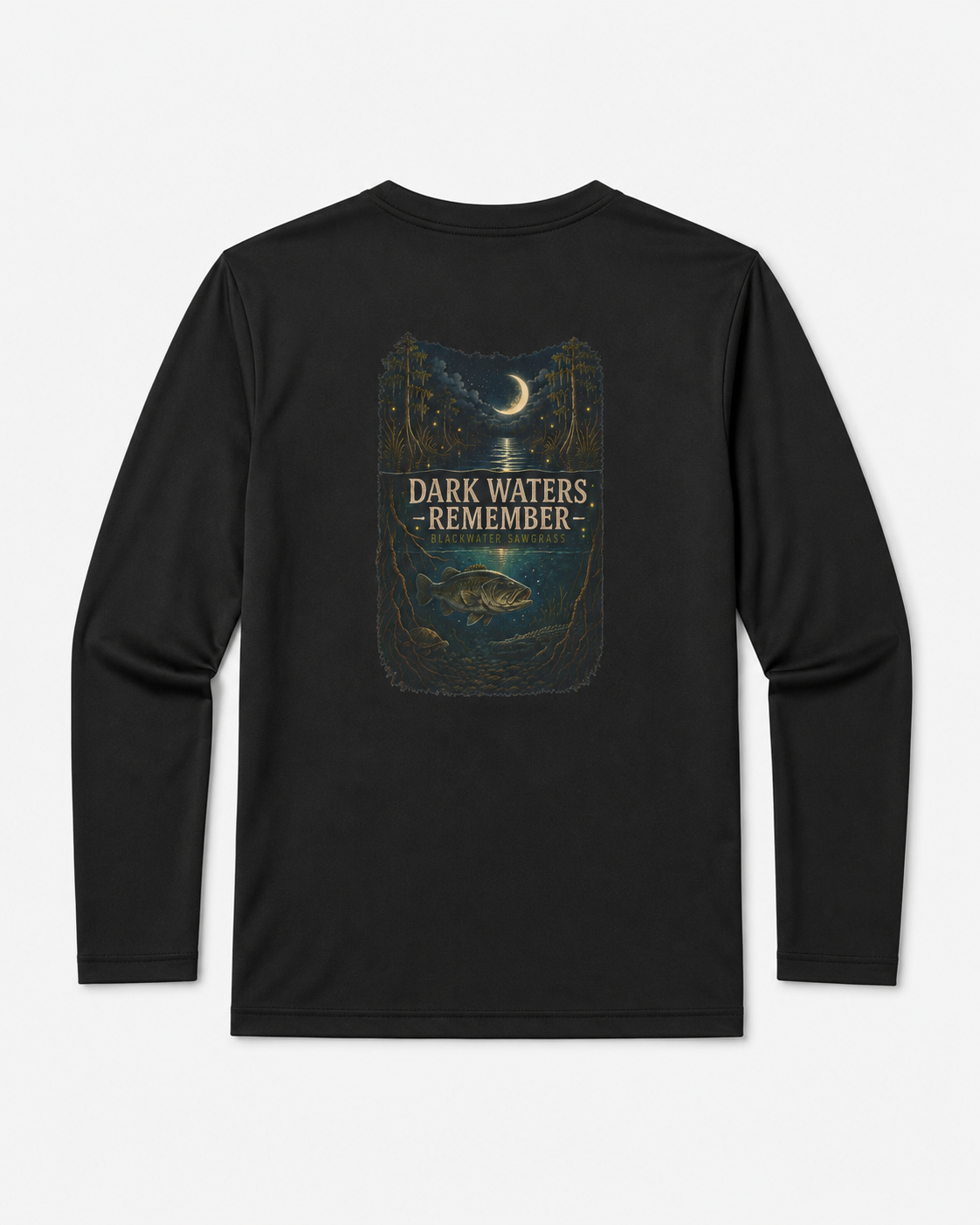 Dark Waters Youth Long Sleeve Tee | Nature Graphic