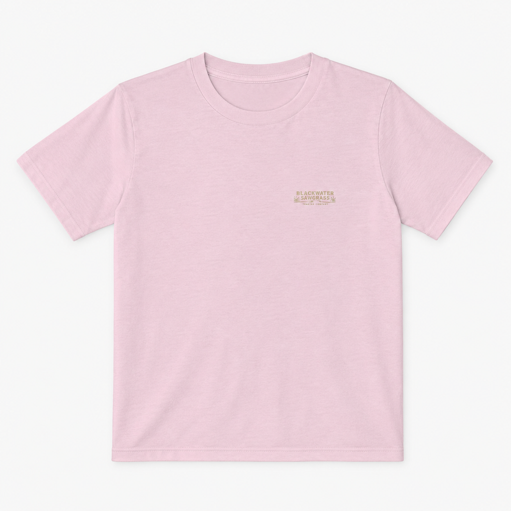 Moss & Moonlight Youth Tee | Swamp Scene (Owl, Alligator, Moonlit Nature)