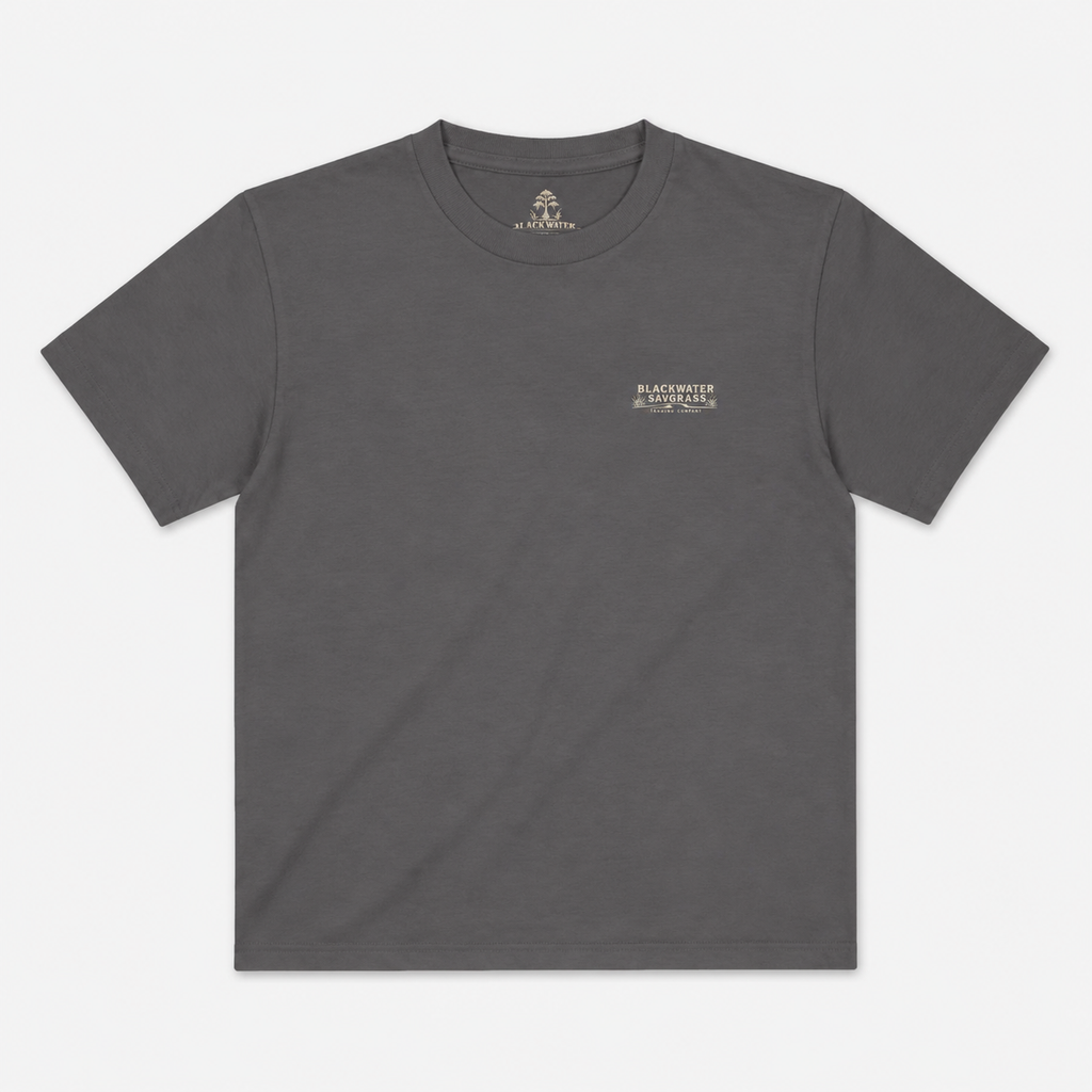 Moss & Moonlight Youth Tee | Swamp Scene (Owl, Alligator, Moonlit Nature)
