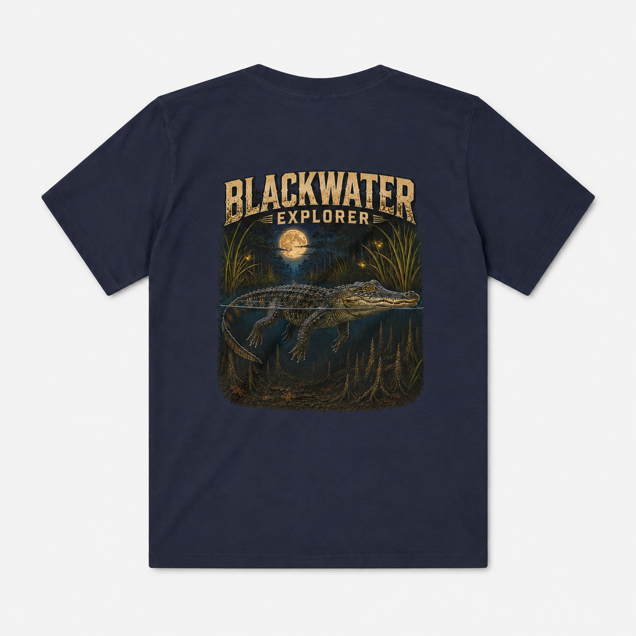 Blackwater Explorer Youth Tee | Alligator Graphic Tee (Back & Chest Print)