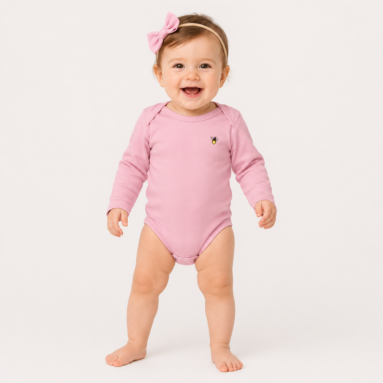 Follow the Fireflies Infant Long Sleeve Onesie | Frog Night Graphic