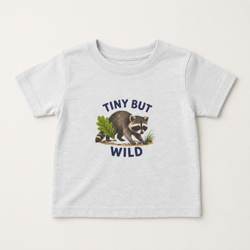 Tiny But Wild Infant Tee — Raccoon Baby Shirt