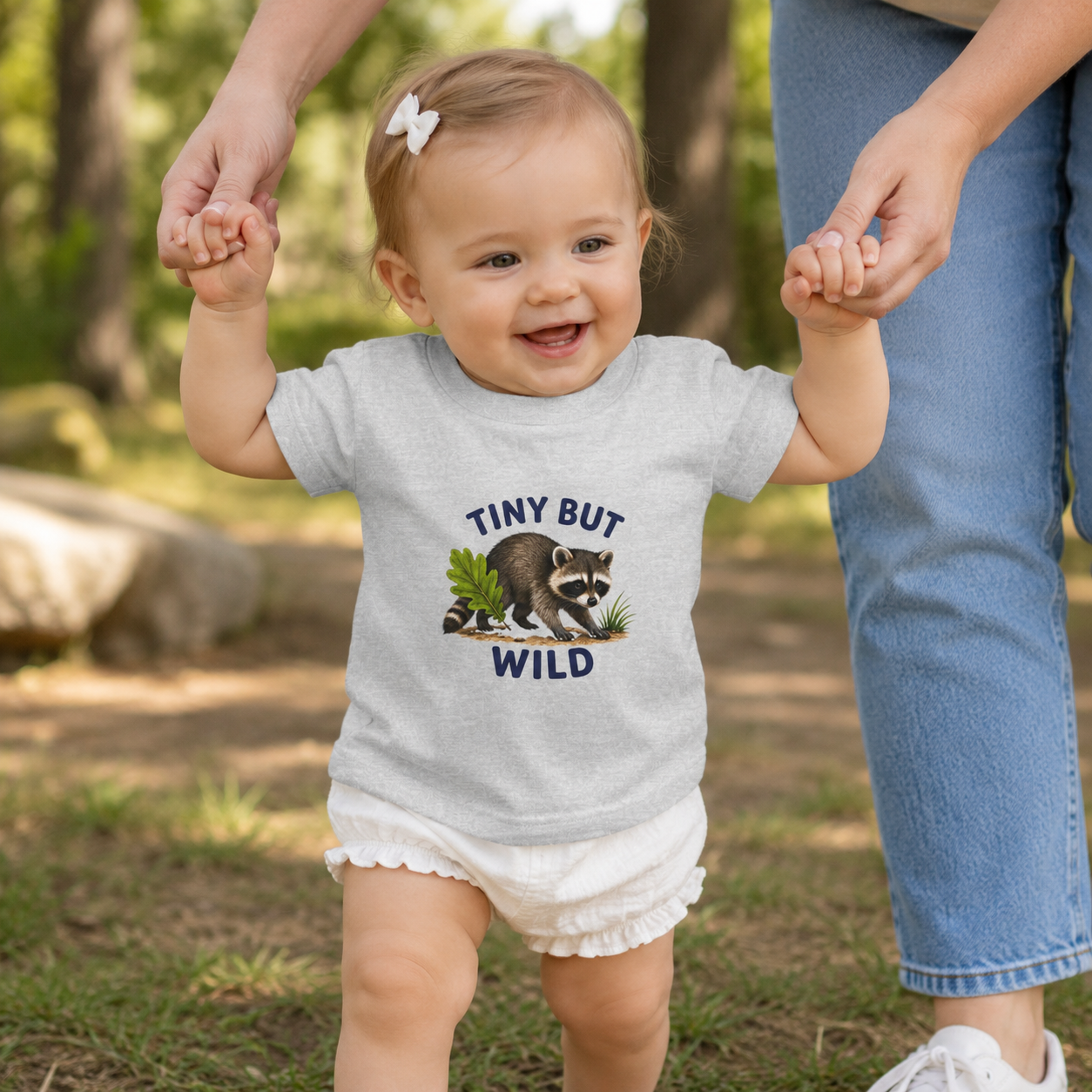 Tiny But Wild Infant Tee — Raccoon Baby Shirt