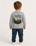 Follow the Fireflies Toddler Long Sleeve Tee | Woodland Night Graphic