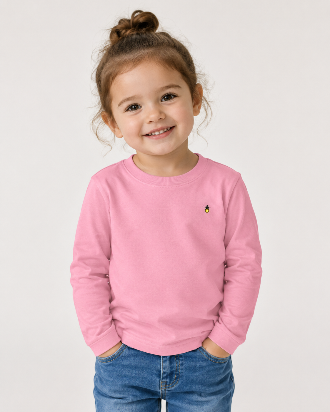 Follow the Fireflies Toddler Long Sleeve Tee | Woodland Night Graphic