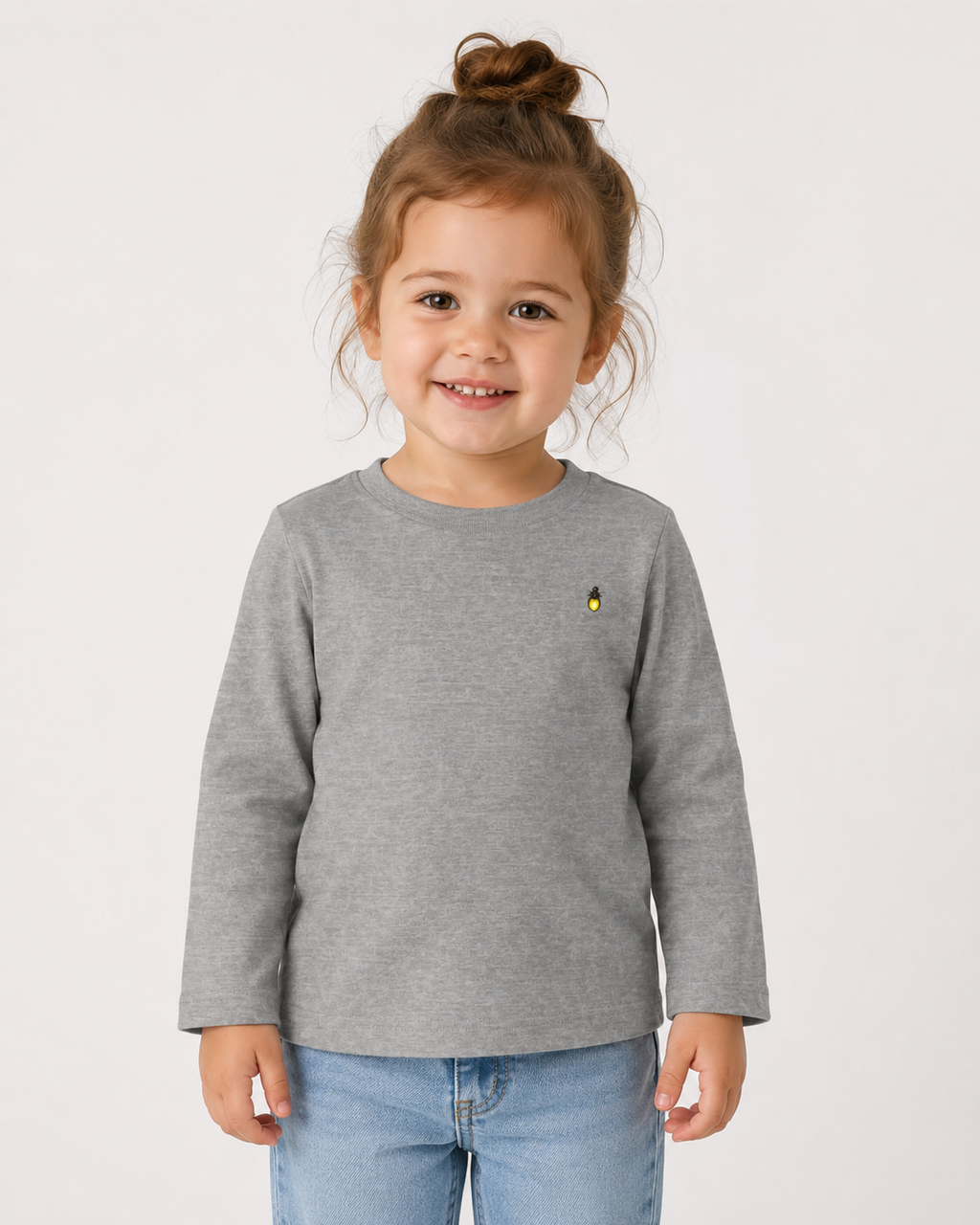 Follow the Fireflies Toddler Long Sleeve Tee | Woodland Night Graphic