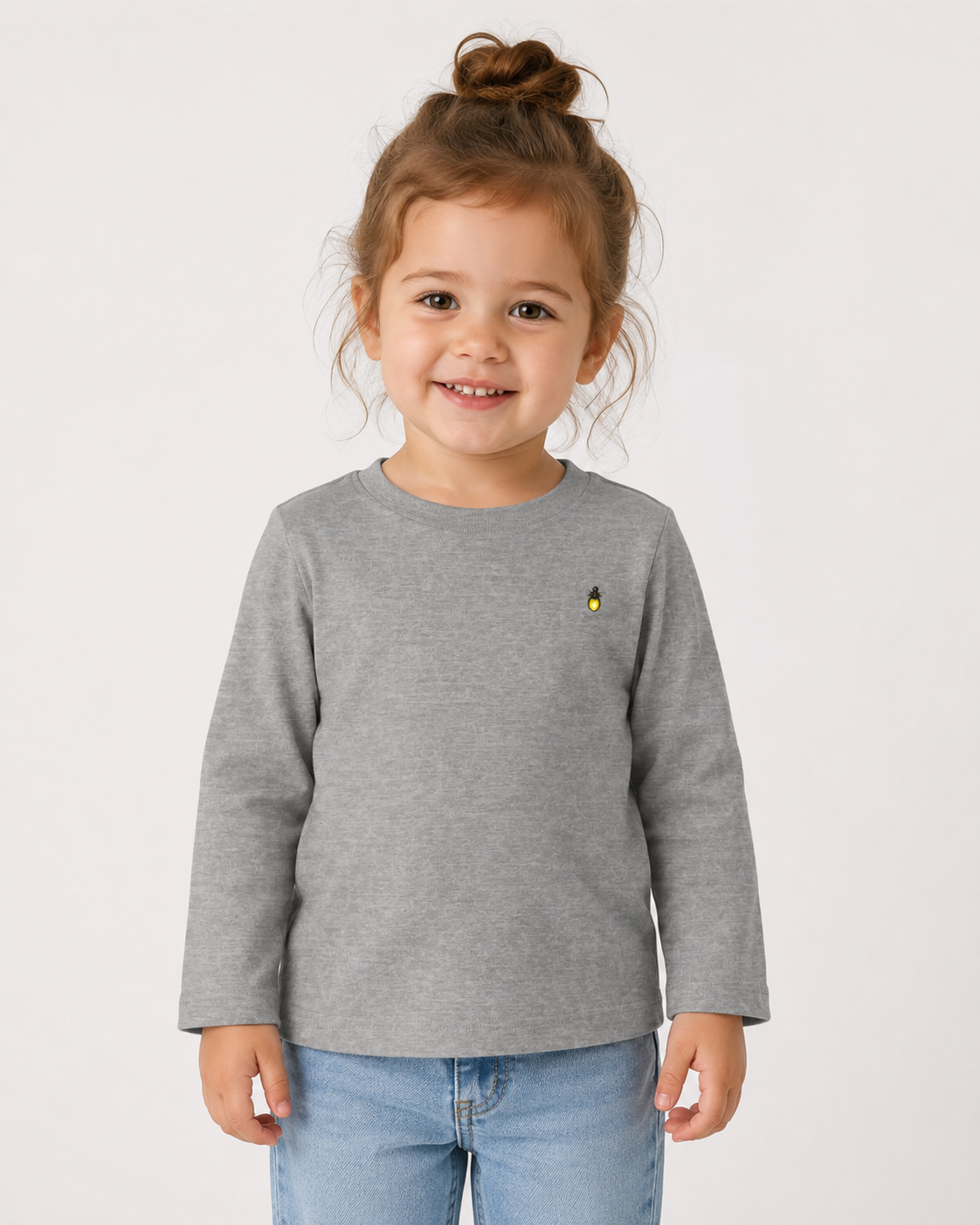 Follow the Fireflies Toddler Long Sleeve Tee | Woodland Night Graphic