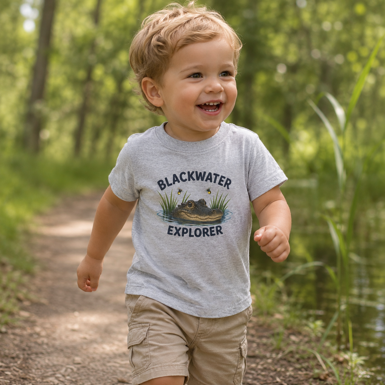 Blackwater Explorer Toddler Tee | Alligator Design