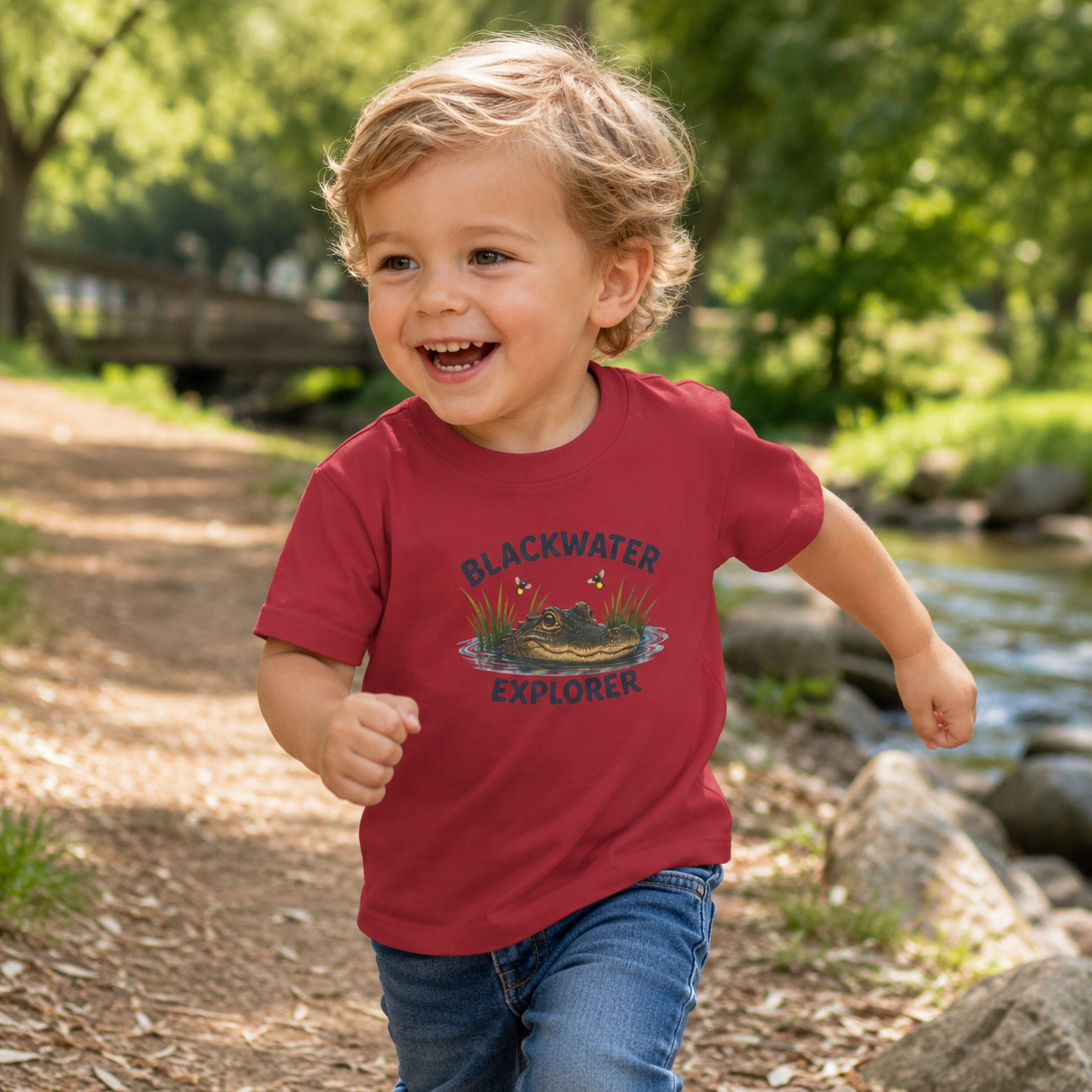 Blackwater Explorer Toddler Tee | Alligator Design