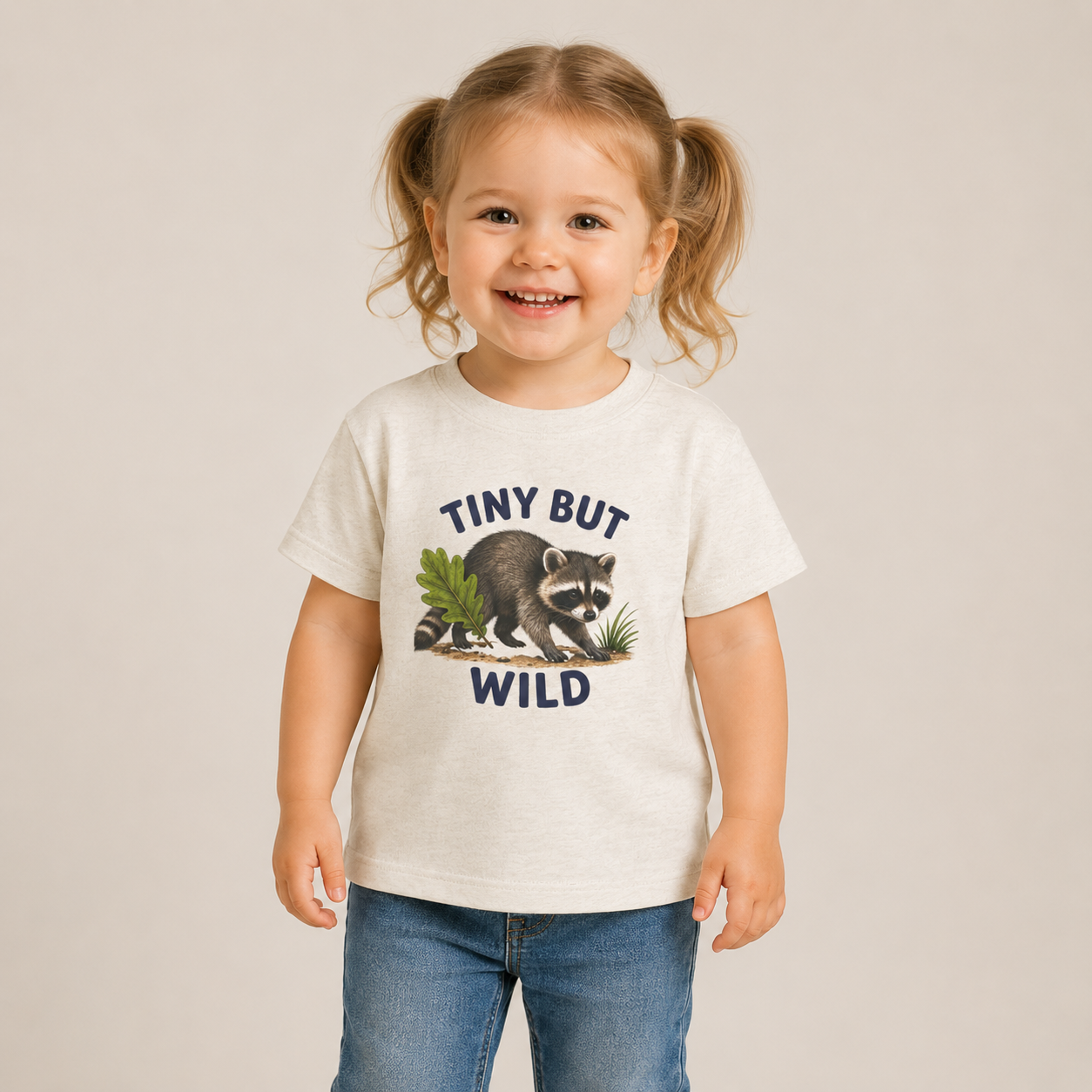 Tiny But Wild  Toddler Tee | kids animal shirt, neutral