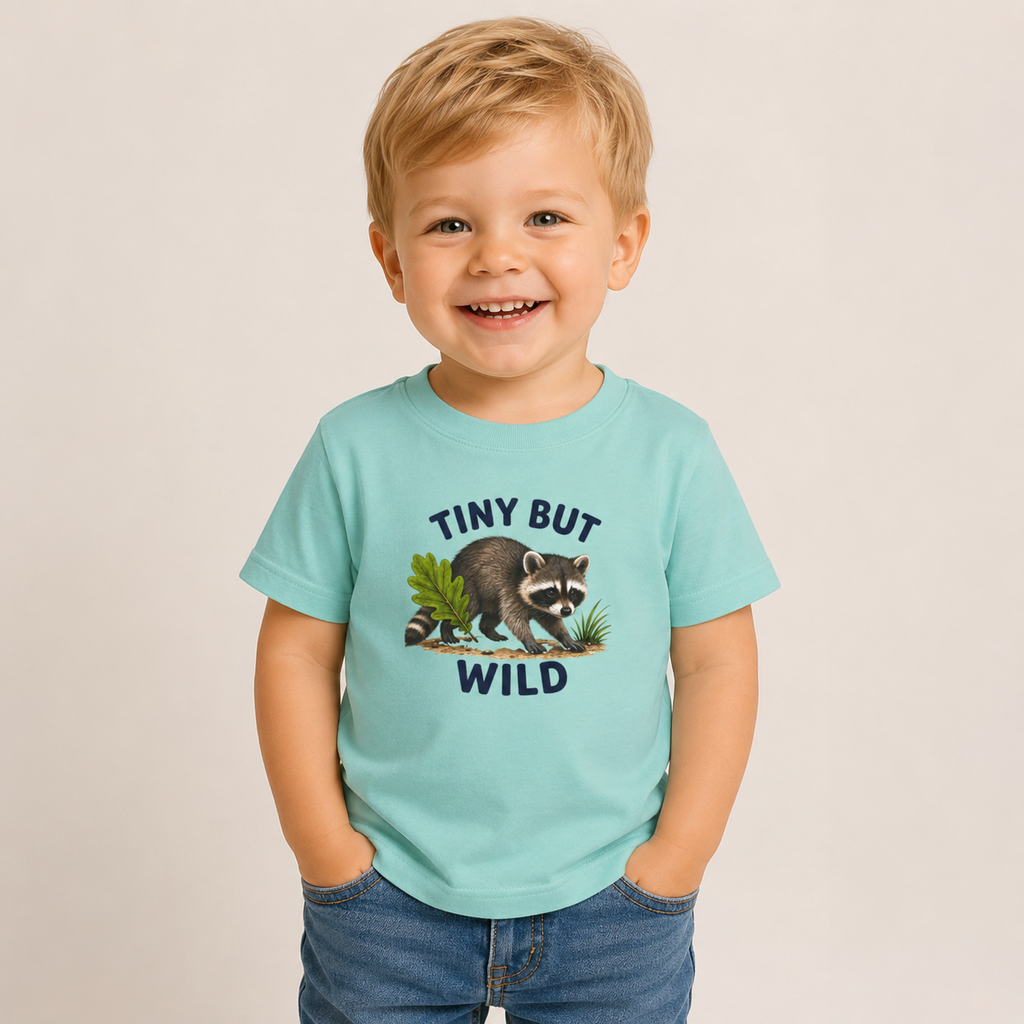 Tiny But Wild  Toddler Tee | kids animal shirt, neutral