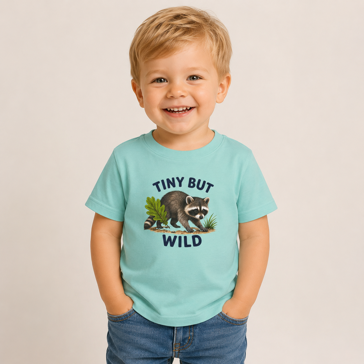 Tiny But Wild  Toddler Tee | kids animal shirt, neutral