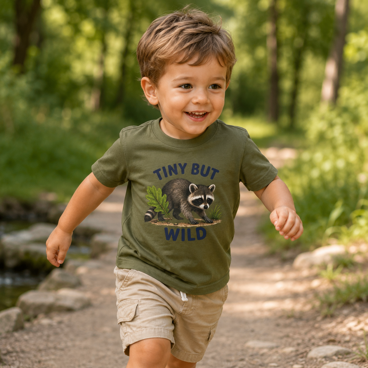 Tiny But Wild  Toddler Tee | kids animal shirt, neutral