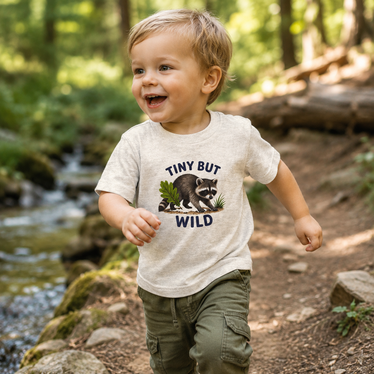 Tiny But Wild  Toddler Tee | kids animal shirt, neutral