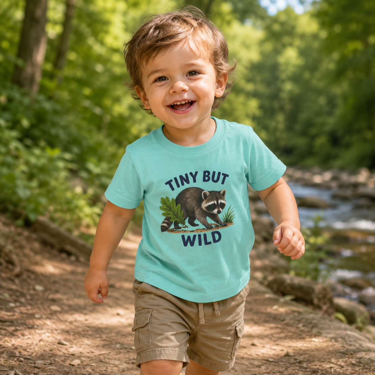 Tiny But Wild  Toddler Tee | kids animal shirt, neutral