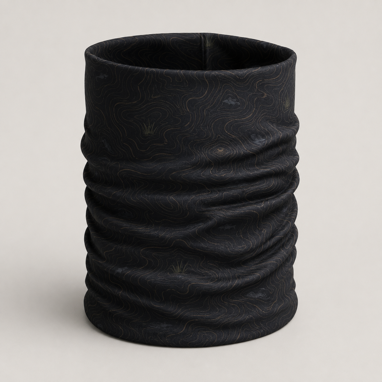 Dark Topographic Neck Gaiter – Men’s Outdoor Face Cover