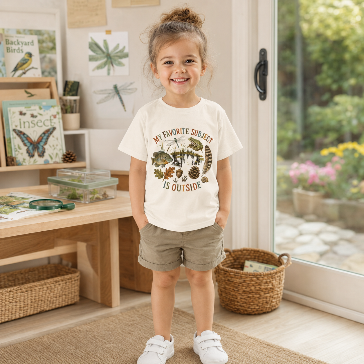 My Favorite Subject Is Outside Kids T-Shirt