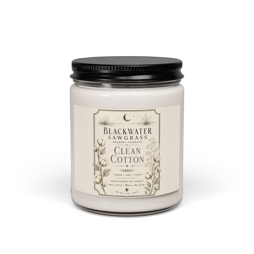 Clean Cotton Soy Candle — 9oz Scented Jar