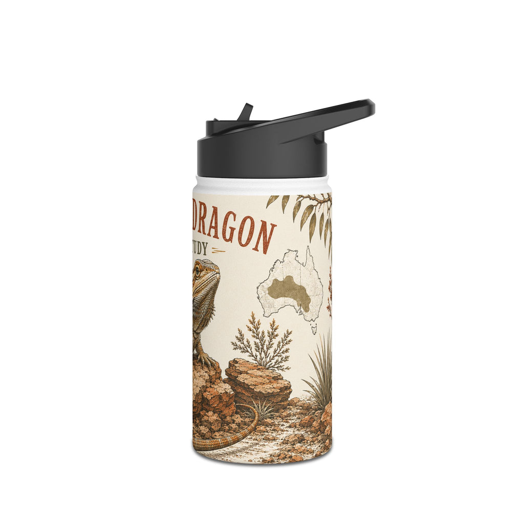 Bearded Dragon Field Study Stainless Steel Water Bottle