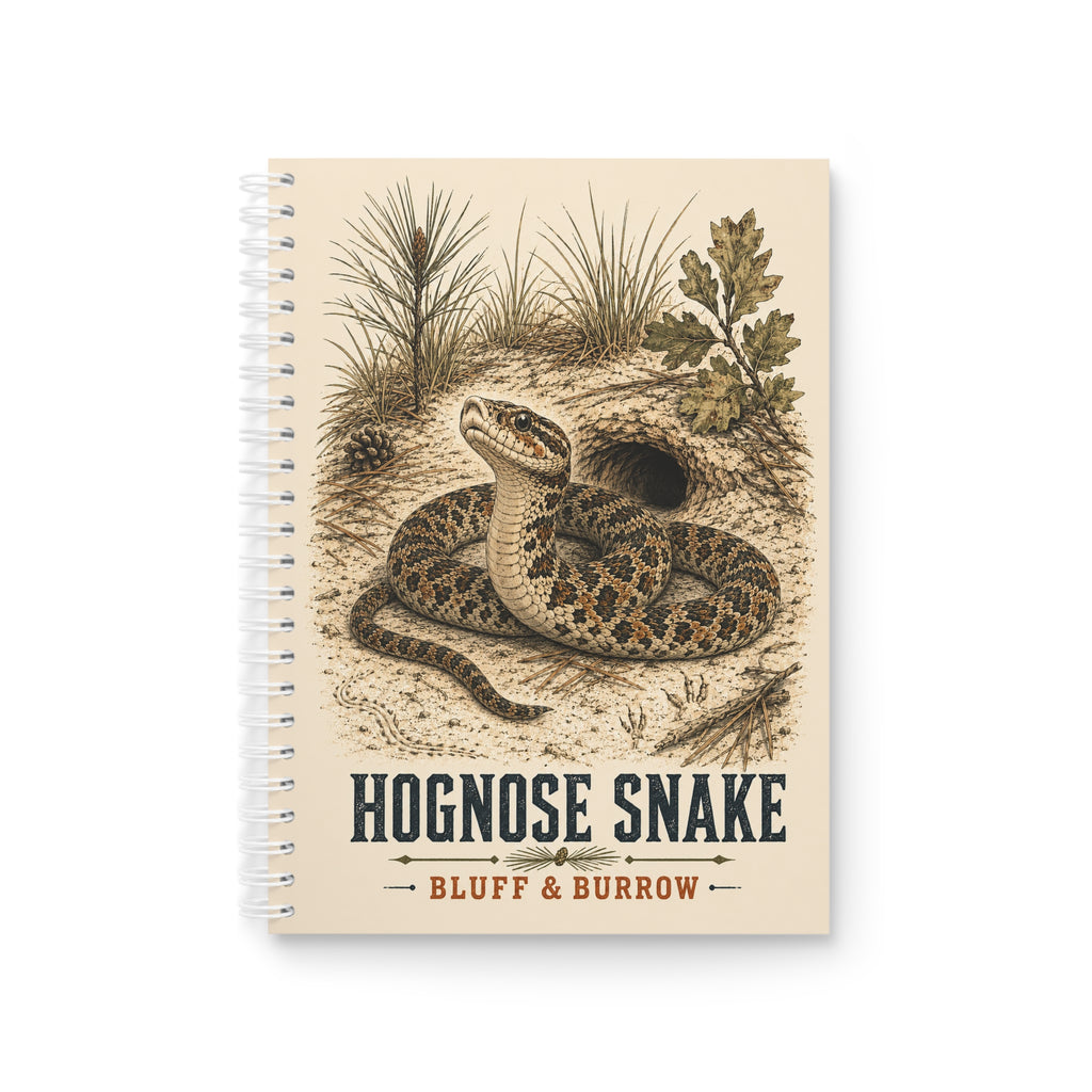 Hognose Snake Spiral Notebook — Vintage Nature Field Journal