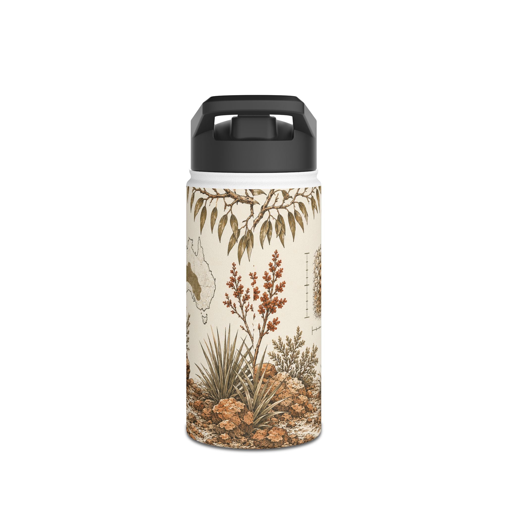 Bearded Dragon Field Study Stainless Steel Water Bottle