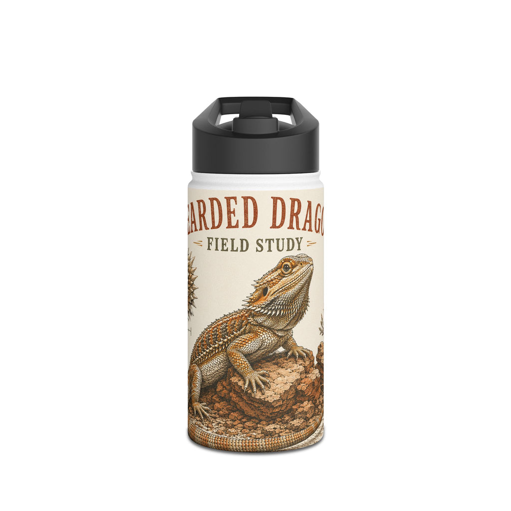 Bearded Dragon Field Study Stainless Steel Water Bottle