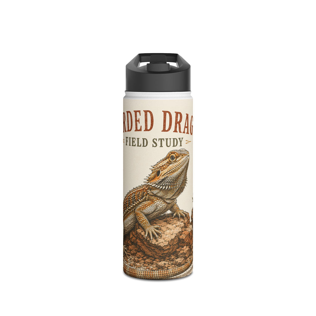 Bearded Dragon Field Study Stainless Steel Water Bottle