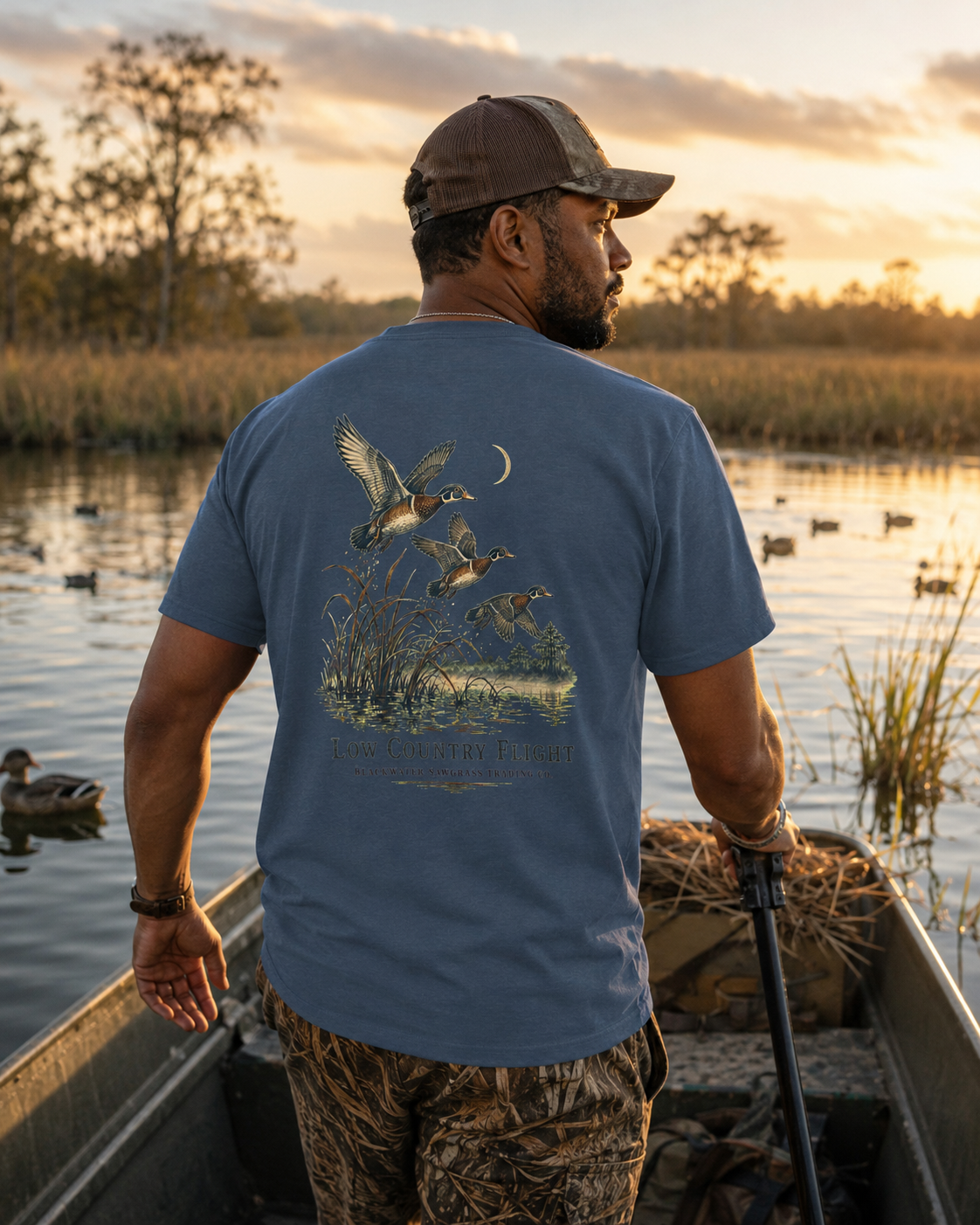 Low Country Flight Men’s Back Graphic Tee