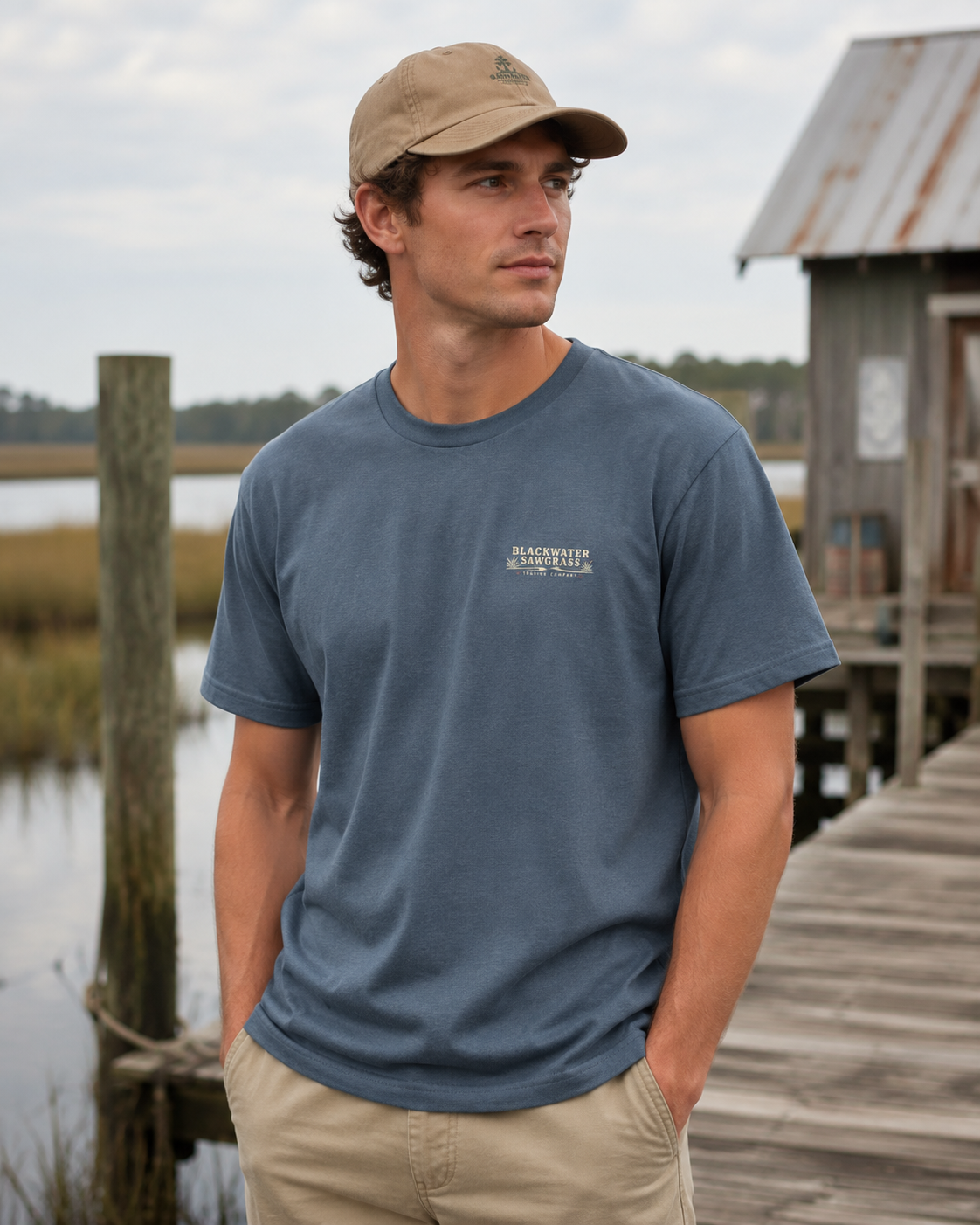 Low Country Flight Men’s Back Graphic Tee