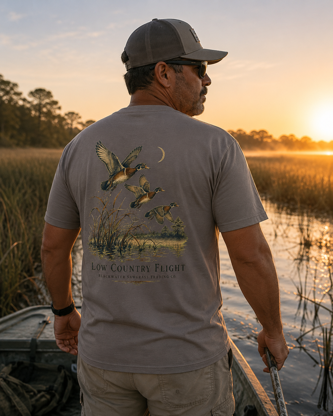 Low Country Flight Men’s Back Graphic Tee