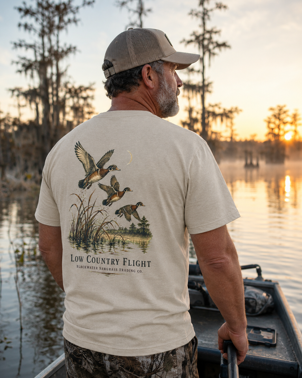 Low Country Flight Men’s Back Graphic Tee